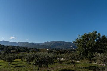 Molise, Italy.  Spectacular autumn panorama.
