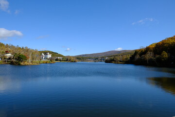 快晴の湖