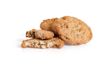 homemade cookies on isolated on white background