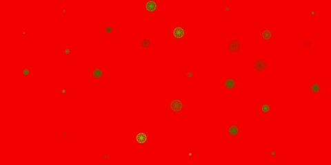 Light Green, Yellow vector texture with disks.