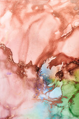 Fototapeta premium Fluid Art .Modern Abstract colorful background, wallpaper. Mixing acrylic paints. Marble texture. Alcohol ink colors translucent
