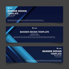 Set of creative modern abstract vector business banners design. Template ready for use in web or print design.