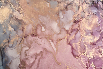 Fluid Art .Modern Abstract colorful background, wallpaper. Mixing acrylic paints. Marble texture. Alcohol ink colors  translucent