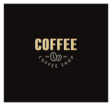 Coffee Shop Logo Design Element in Vintage Style for Logotype, Label, Badge and other design. Coffee company retro vector illustration.