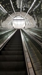 escalators in the subway