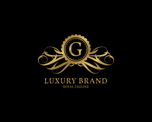 letter G luxury vintage logo