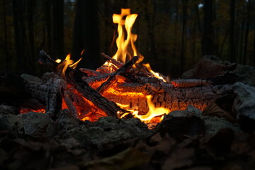 carrying the cross in the fire