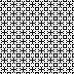 Fototapeta premium Abstract Cross Pattern Dots Logo generative computational art illustration