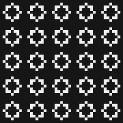 Abstract Cross Pattern Dots Logo generative computational art illustration