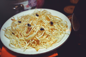cookies and desserts on a dark background