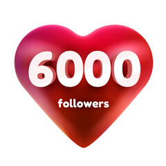 Followers thank you. Red heart for Social Network friends, followers, Web user Thank you celebrate of subscribers or followers and likes.
