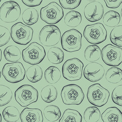 Quince Seamless Pattern
