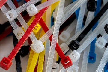 Close up of piled up zip ties © elvis901
