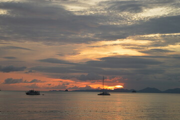 Sailing among the stunning islands and beaches in Thailand's beautiful turquoise Andaman Sea