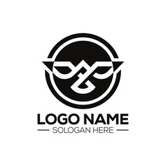 Simple creative Abstract design concept suitable for company logo, print, digital, icon, apps, and other marketing material purpose