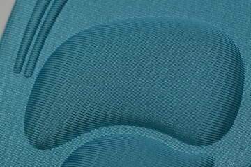 Blue Memory Foam  Shoe Insoles on a white background