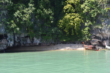 The beautiful nature and landscapes of the Khao Sok National Park in Thailand