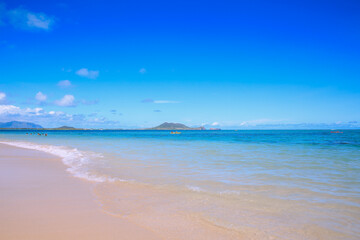 Fototapeta na wymiar Lanikai beach, Kailua, Oahu, Hawaii 