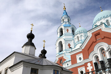 Fototapeta na wymiar View of orthodox church in Valaam monastery