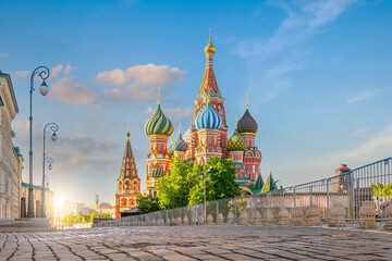 Fototapeta premium Saint Basil's Cathedral at Red Square in Moscow Russia