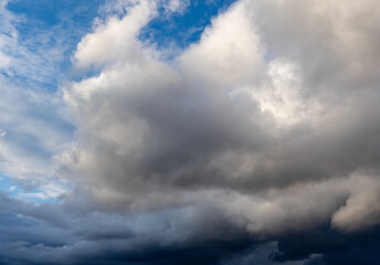 Fototapeta premium Sky with thunderclouds, large dark clouds