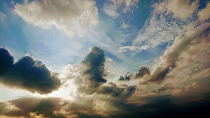 clouds over the mountains
