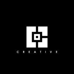Fototapeta premium CO Letter Initial Logo Design Template Vector Illustration