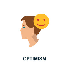 Optimism icon. Simple element from core values collection. Creative Optimism icon for web design, templates, infographics and more