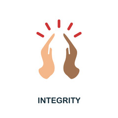 Integrity icon. Simple element from core values collection. Creative Integrity icon for web design, templates, infographics and more