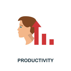 Productivity icon. Simple element from core values collection. Creative Productivity icon for web design, templates, infographics and more