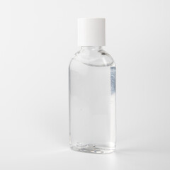 Hand sanitizer on a white background. Hygiene, health and care concept