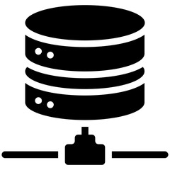 
Network database concept; connected hosting data devices
