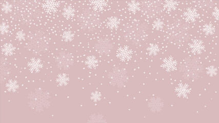 Christmas and New Year background with snowflakes. Abstract vector background