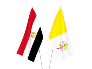 Egypt and Vatican flags