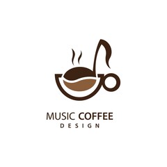 Music coffee logo images