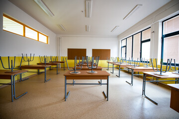 Empty school - due to corona virus COVID-19