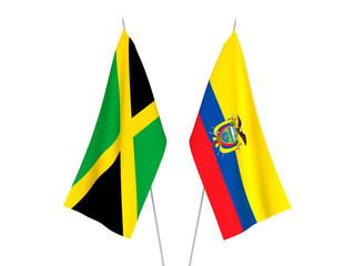 Ecuador and Jamaica flags
