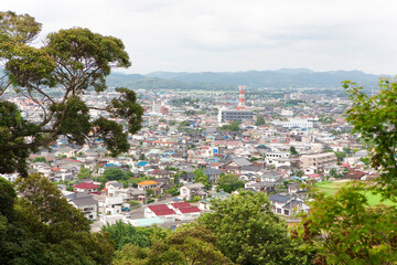 Obraz premium 館山城から見た館山市街