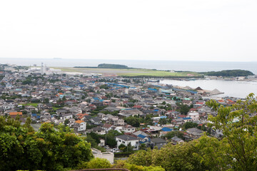 館山城から見た館山市街