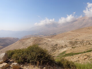 Hiking in the Bsharri (Bcharre) mountains of Lebanon among the Cedars of God trees