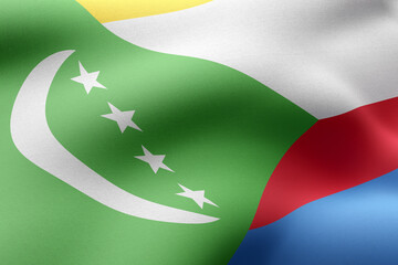  Union of the Comoros 3d flag