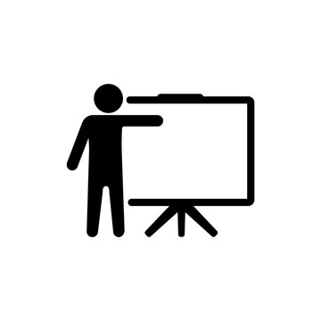 Business Training icon. Vector Illustration.