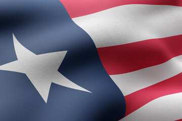  Liberia 3d flag