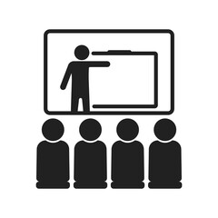Business Training And Learning Single Icon Vector Illustration