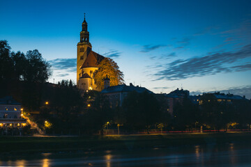 Pfarre-M&uuml;lln Church, Salzburg. 