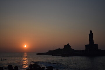 Fototapeta premium sunset at the sea