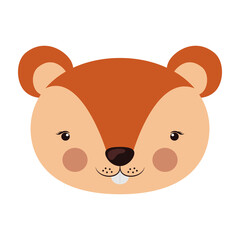 cute squirrel vector illustration for kids