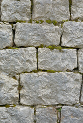 Big stone wall texture and background