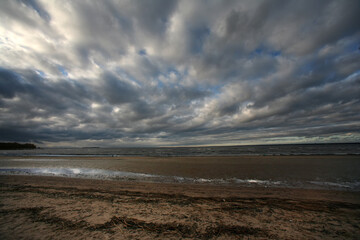 Landscape with part of sea coastline