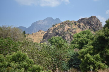 Naklejka premium view from the top of the mountain